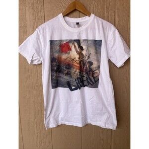 Louvre Museum Shirt Women’s M White Short Sleeve Delacroix Liberty Graphic